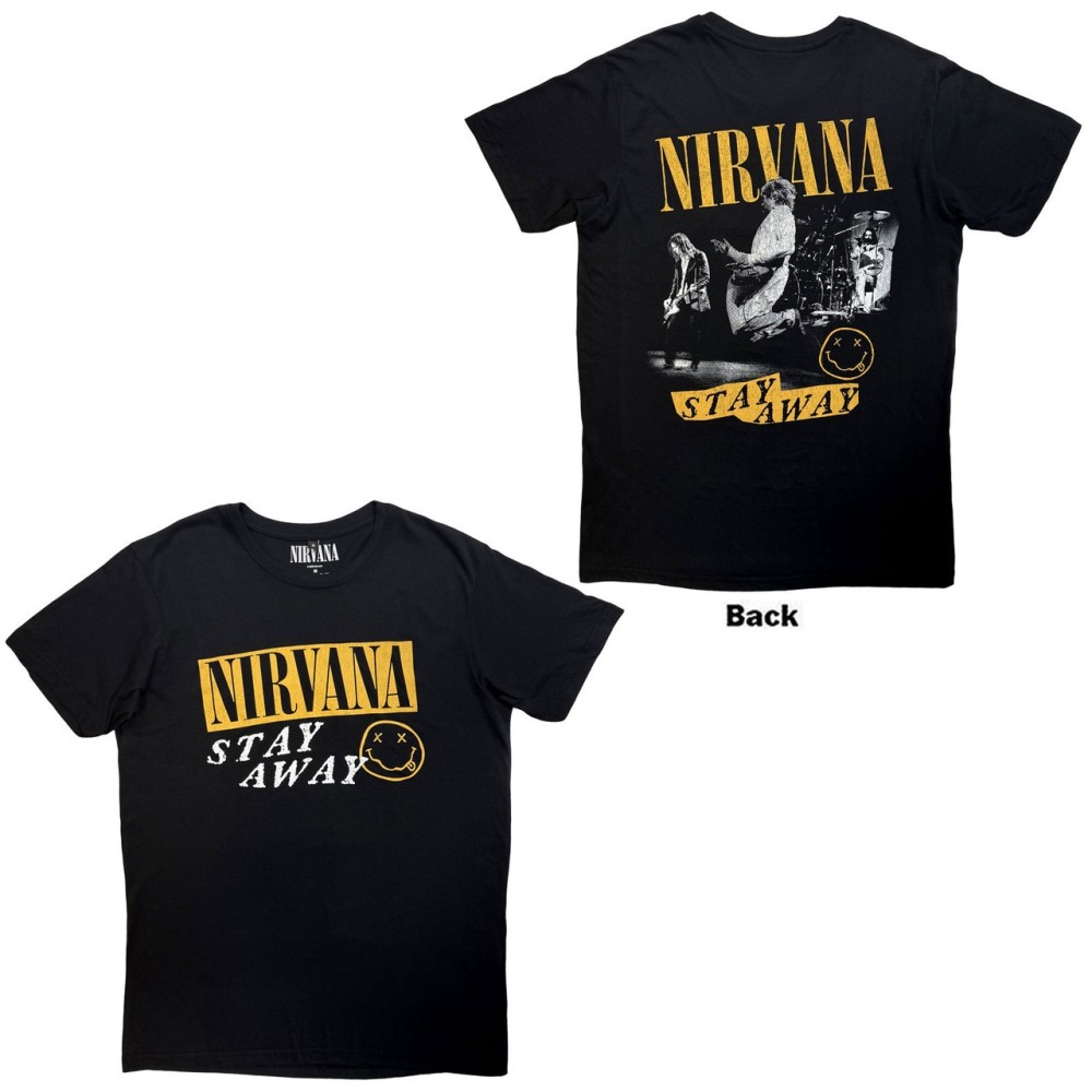 Nirvana - Stay Away Mens Tshirt - Black